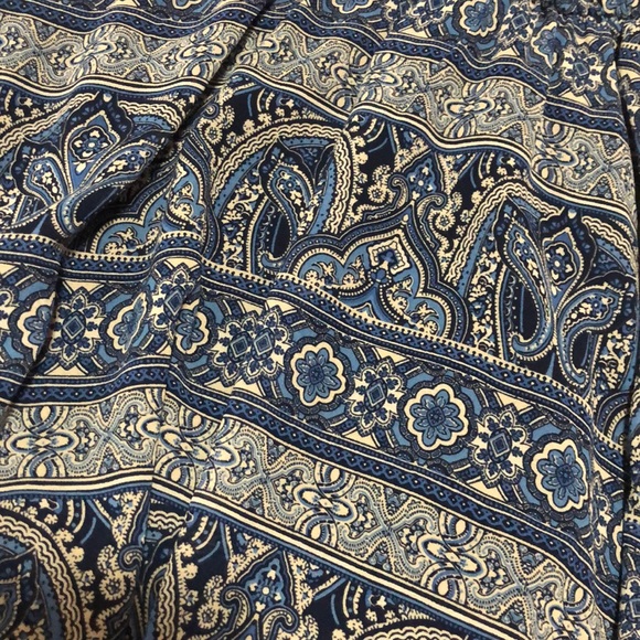 Blue Patterned Mini Dress - Picture 3 of 5